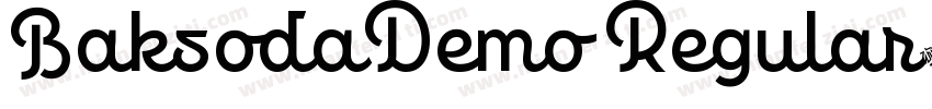 BaksodaDemo Regular字体转换